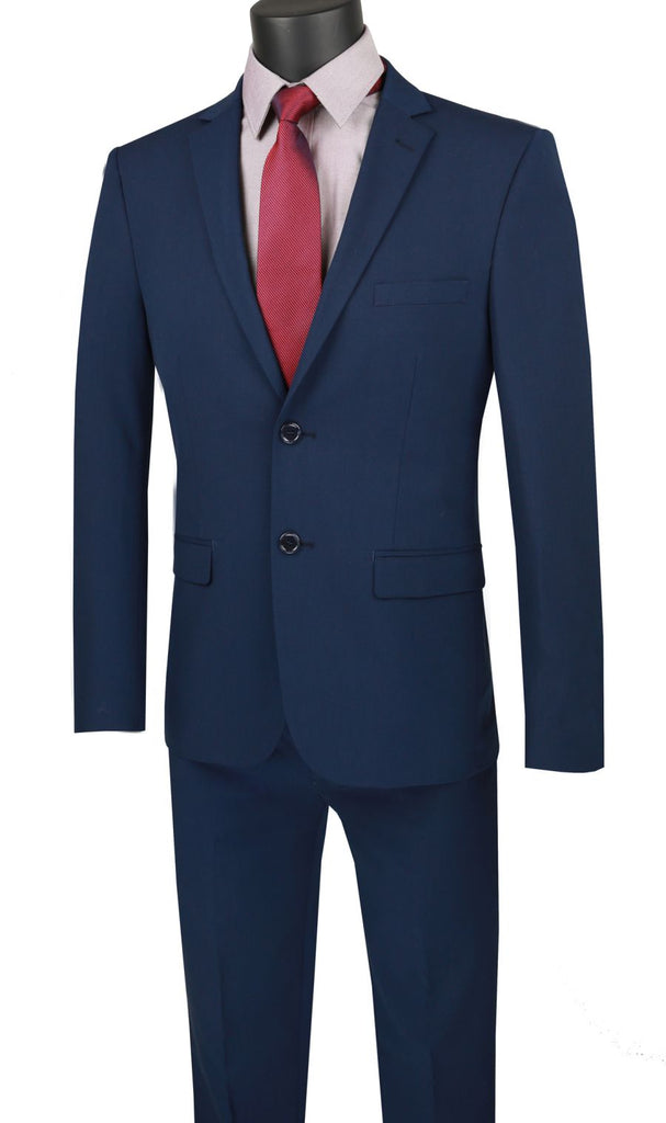 Vinci Men Suit USDX-1-Navy - Church Suits For Less