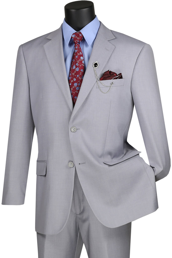 Vinci Suit 2C900-2-Light Gray - Church Suits For Less