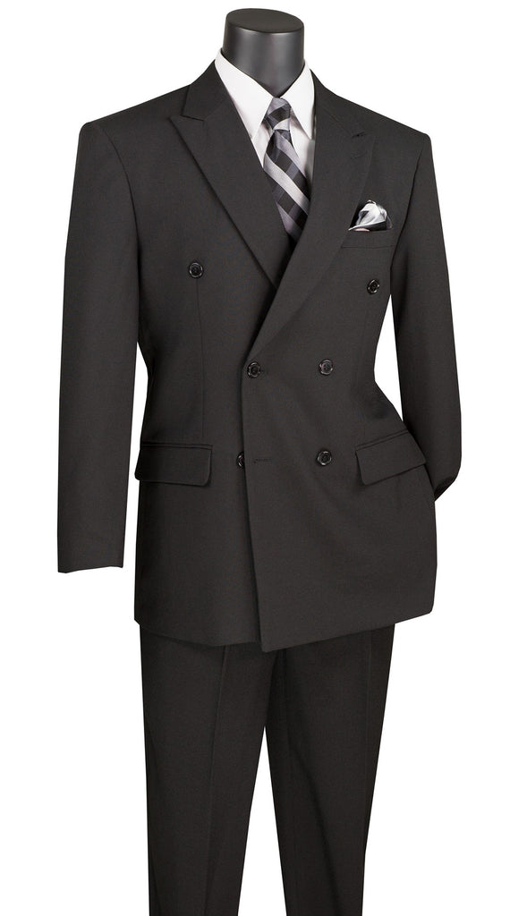 Vinci Suit DPP-Black - Church Suits For Less