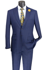 Vinci Men Suit MRW-1-Blue - Church Suits For Less