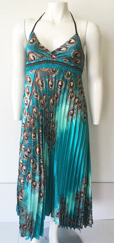 Casual Dress SB257-Turquoise - Church Suits For Less