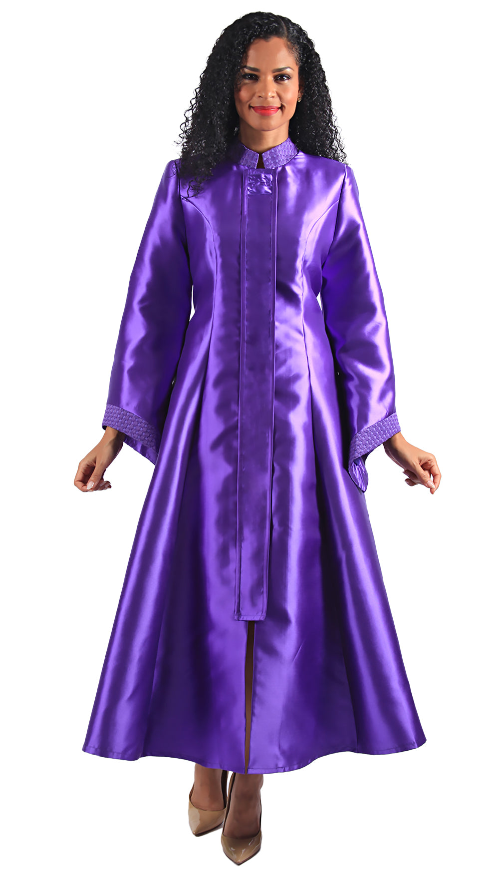 Diana Church Robe 8595-Purple | Church suits for less