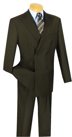 Vinci Men Suit DC900-1-Brown - Church Suits For Less