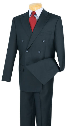 Vinci Men Suit DC900-1C-Navy - Church Suits For Less