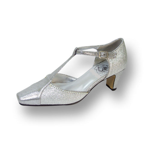Women Church Shoes DP772-Silver - Church Suits For Less