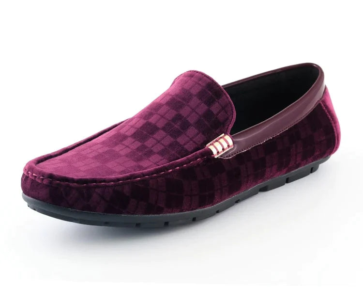 Men's Slip-On Shoes- Jac Burgundy - Church Suits For Less