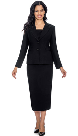 Giovanna Usher Suit S0710C-Black - Church Suits For Less