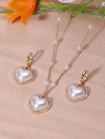 Women Church Jewelry Set BDF- Heart