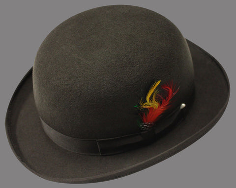 Men Derby Bowler Hat-Brown - Church Suits For Less