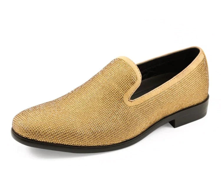 Men's Dress Shoe Dazzle Gold - Church Suits For Less