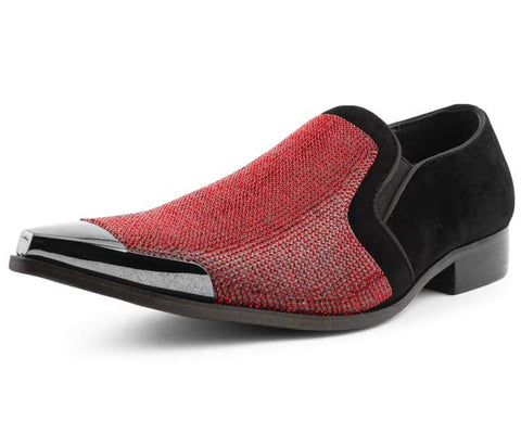 Men Dress Shoes-Dezzy Red - Church Suits For Less