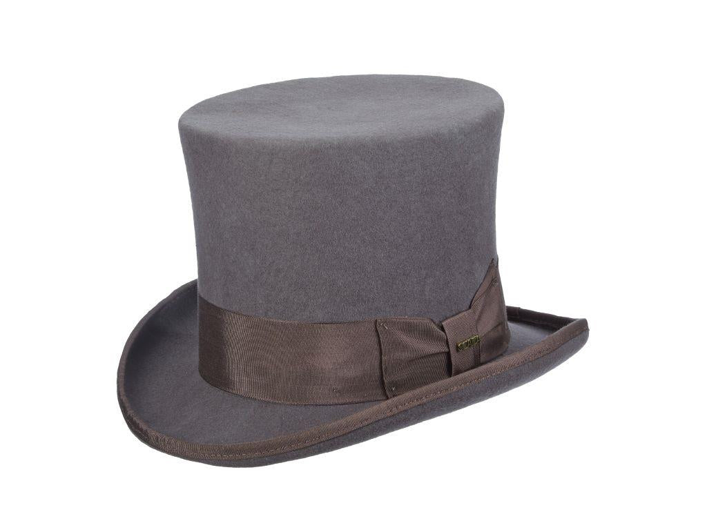 Men Classic Top Hat-Grey WF567 - Church Suits For Less