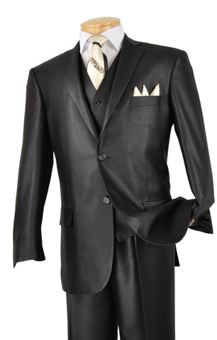 Vinci Men Suit V2RR-1C Black