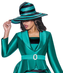 GMI Church Hat 9312C-Emerald - Church Suits For Less