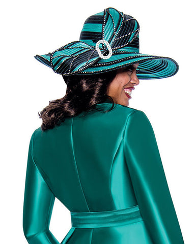 GMI Church Hat 9312C-Emerald - Church Suits For Less